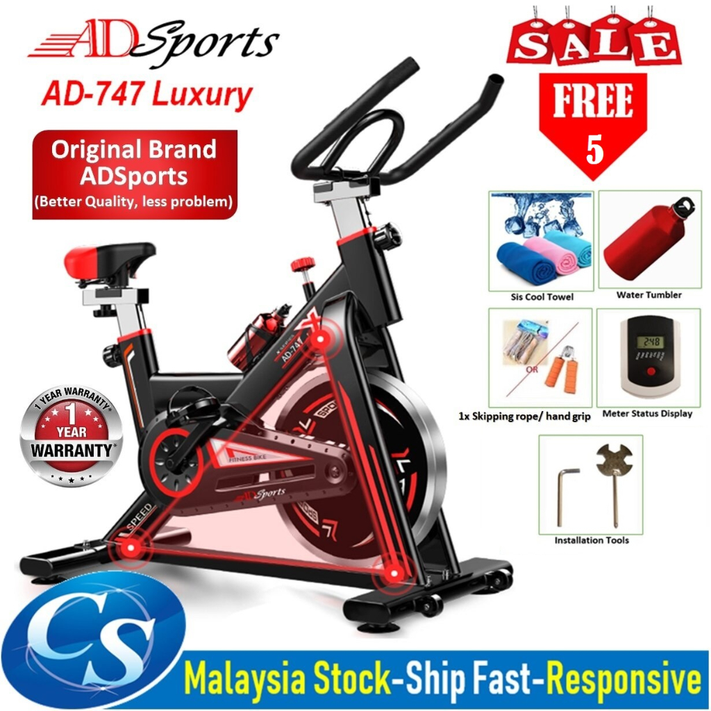 ADSports AD-747 Luxury Gym Fitness Home Iron Spinning Bicycle Exercise Bike GIFT AD747