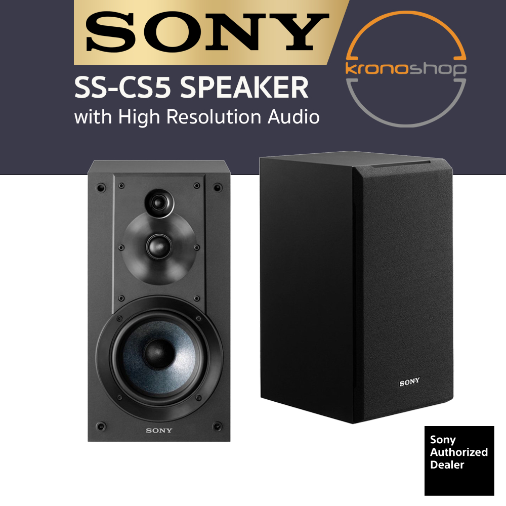 Sony CS5 Stereo Bookshelf Speaker with High Resolution Audio SSCS5 SS