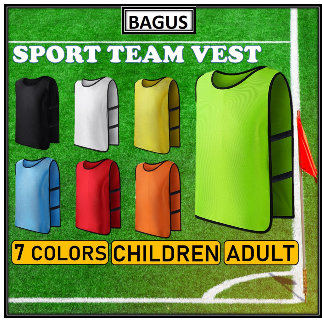《BAGUS》Adult/Kid Team Sports Football Vest Training Soccer Basketball