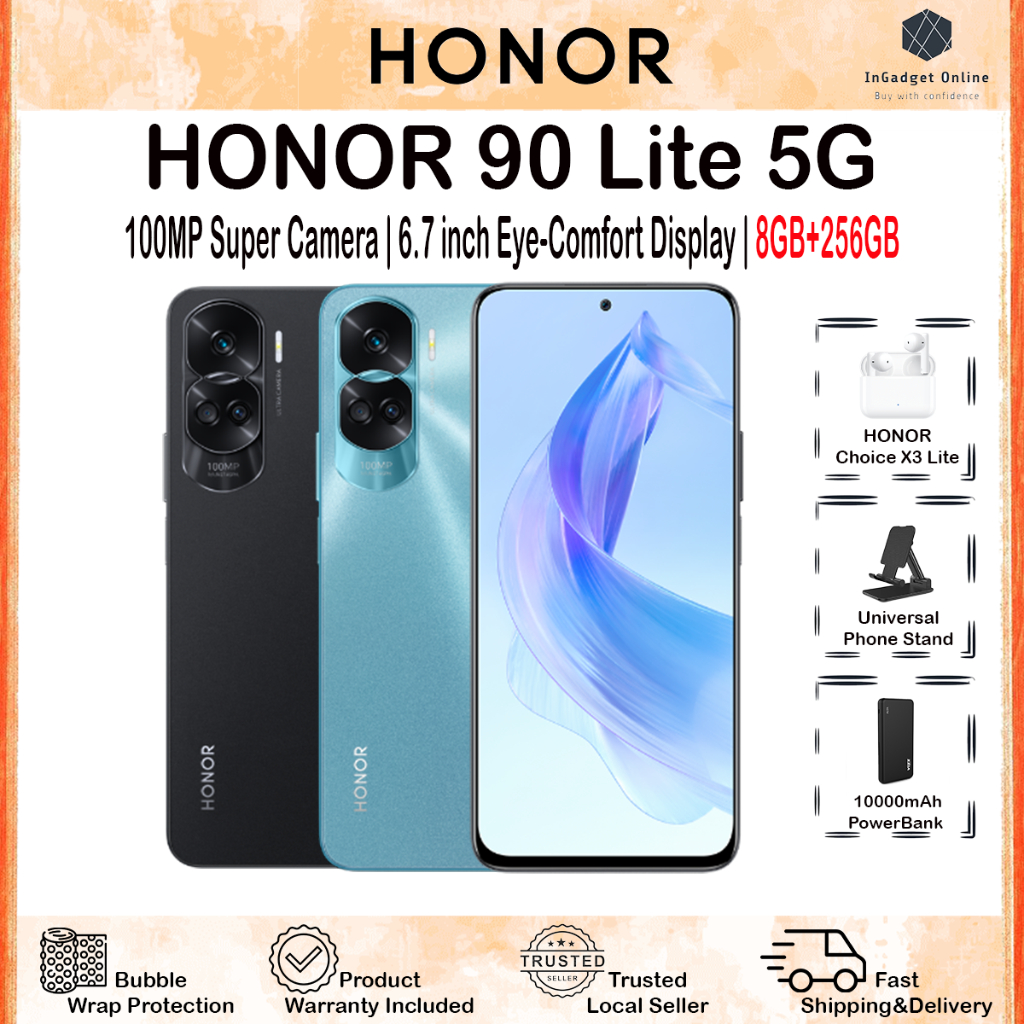 HONOR 90 Lite 5G (8GB+5GB RAM + 256GB ROM) / 100 Original HONOR