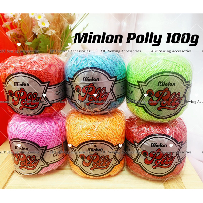 1 Pc MINLON Polly Benang Crochet Yarn/Knitting Yarn 100G | Shopee Malaysia