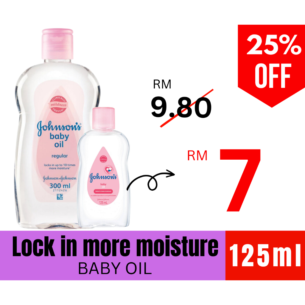 Johnsons Baby Oil 125ml & 300ml EXPIRED May 2025 Shopee Malaysia