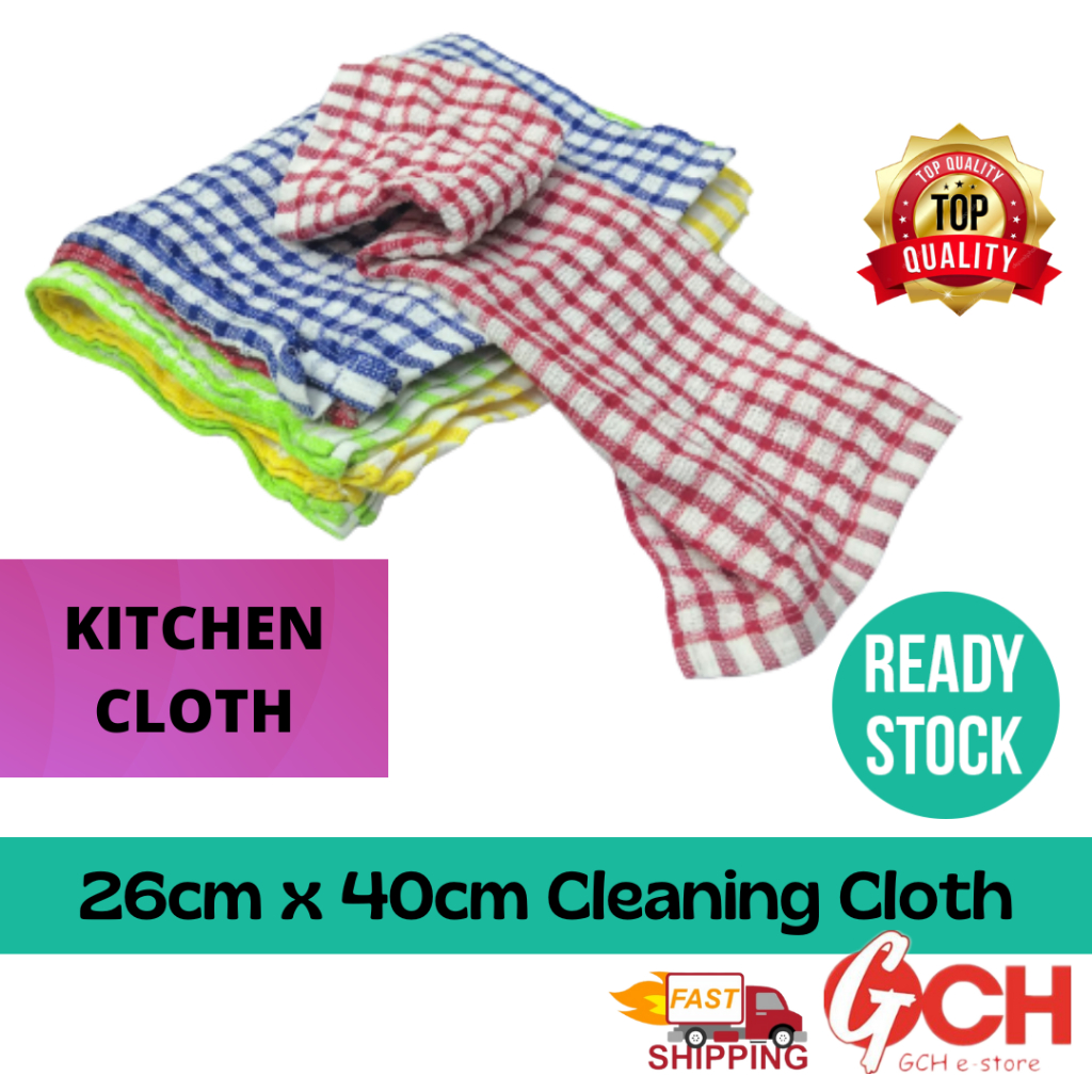 💥home Cleaning Cloth Kitchen Cleaning Towel Cotton Cleaning Towel Kain Pembersih Kain 