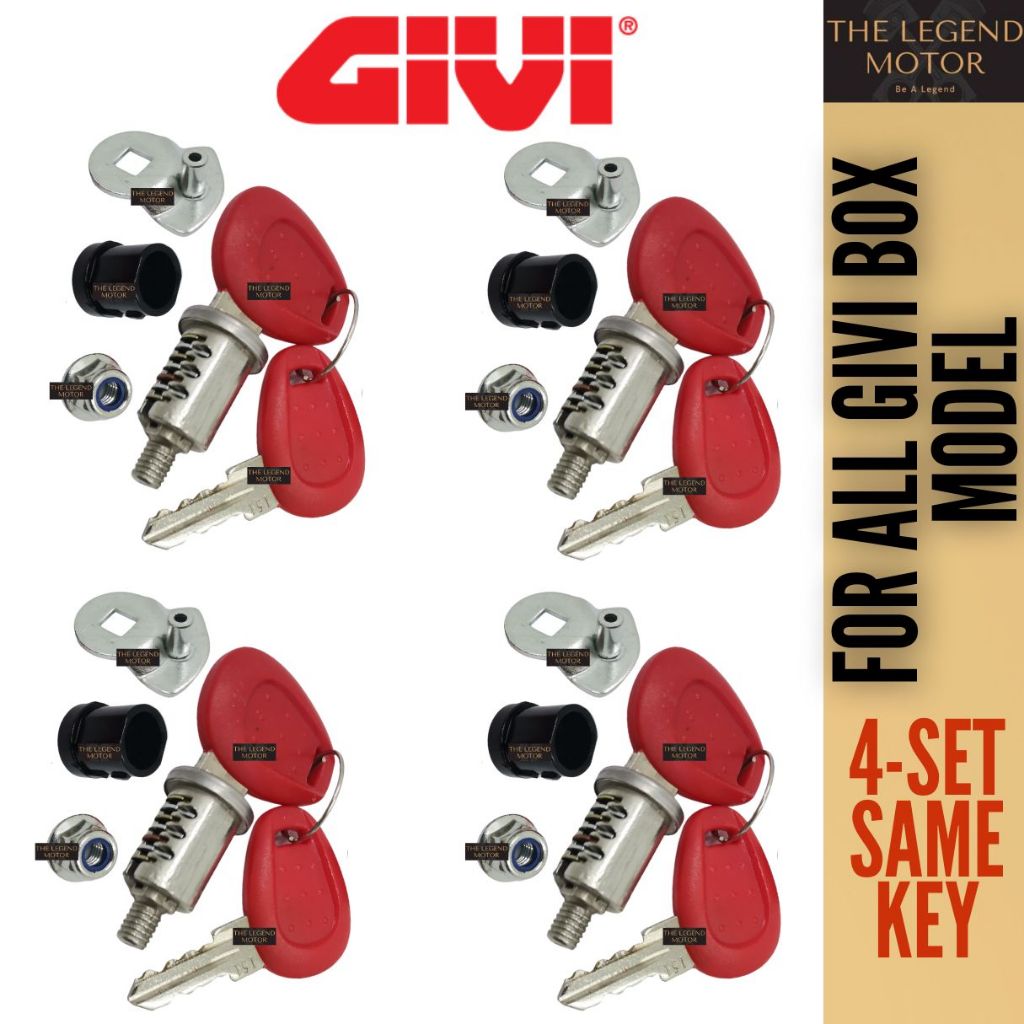 Givi Box Key Lock Set Kunci Givi Box Kappa Box Kotak For All Givi Bos Model Top Case Monolock Front Rear Side Z 1565N Shopee Malaysia