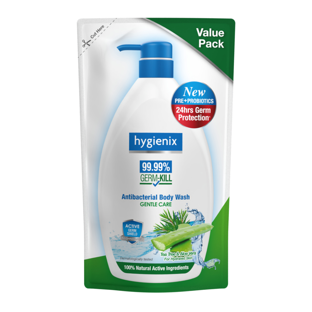Hygienix Antibacterial Body Wash 825g Refill Pouch (Gentle Care