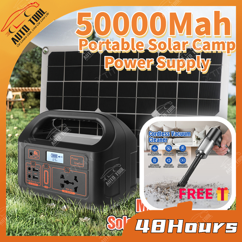 CLC Ready! 🎁150W Outdoor Power Station Portable Solar Camp Power Supply ...