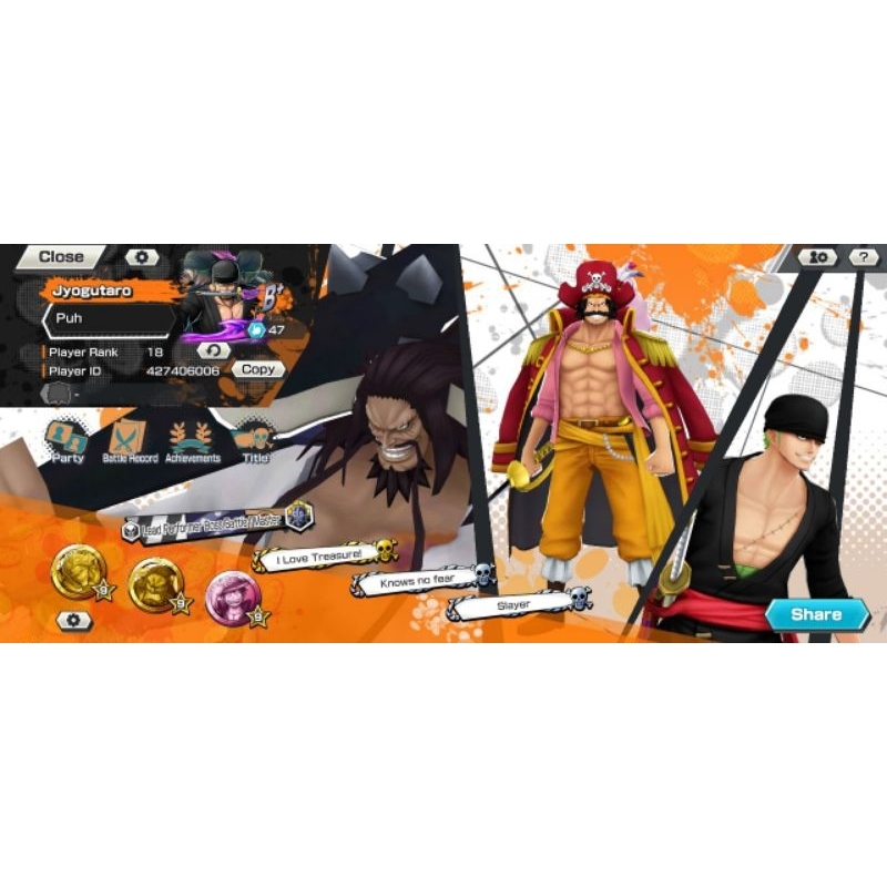 One Piece Bounty Rush 4 EXTREME Figure Zoro Onigashima Kaido BigMom