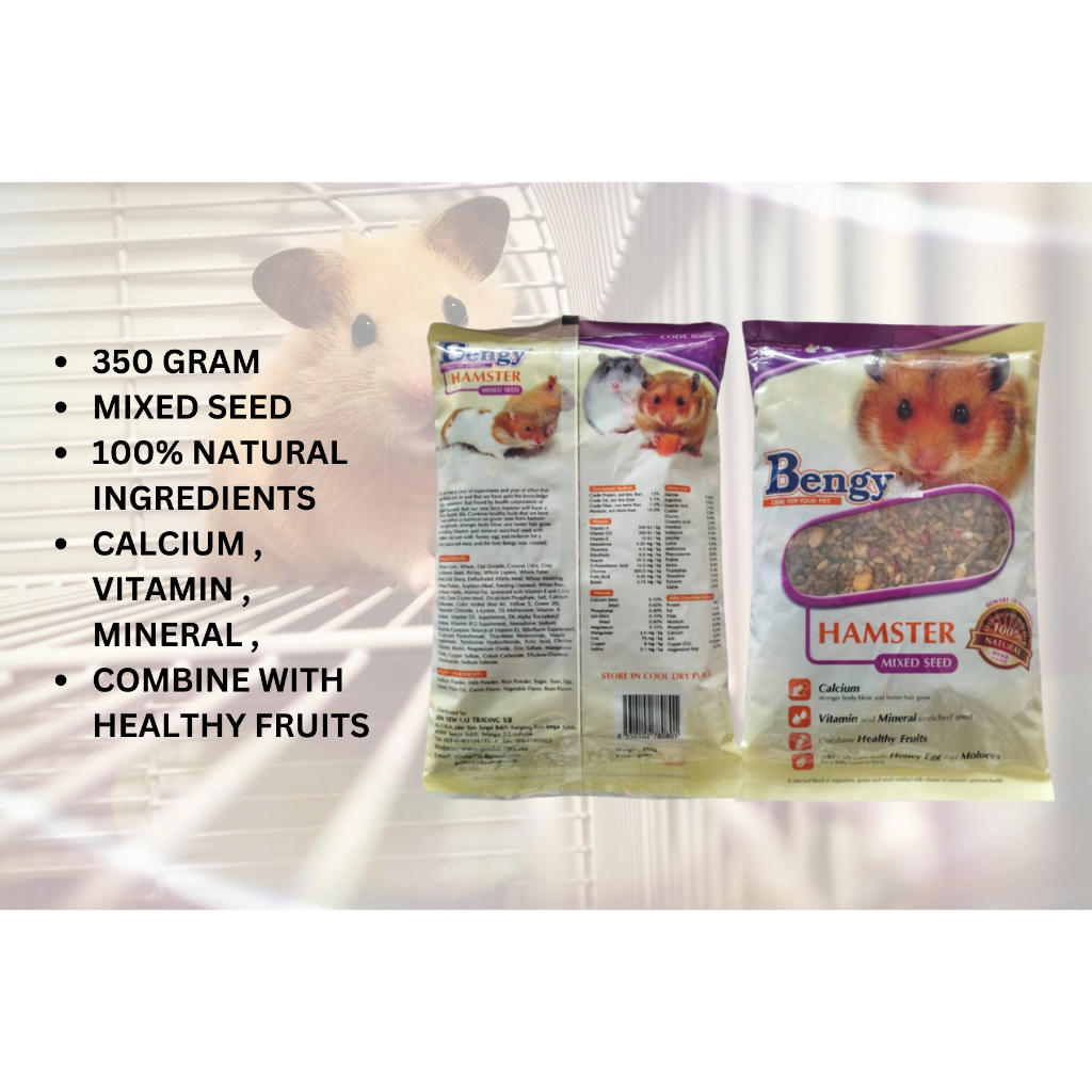 COMBO (3 PACK) BENGY 350 GRAM MIXED SEED (HAMSTER) | Shopee Malaysia