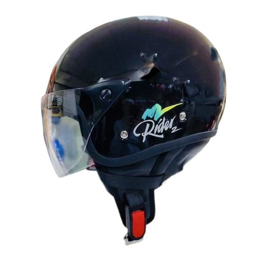 SGV HELMET RIDER 2 / TOPI KELEDAR / HALF CUT HELEMT STENG / WITH VISOR ...