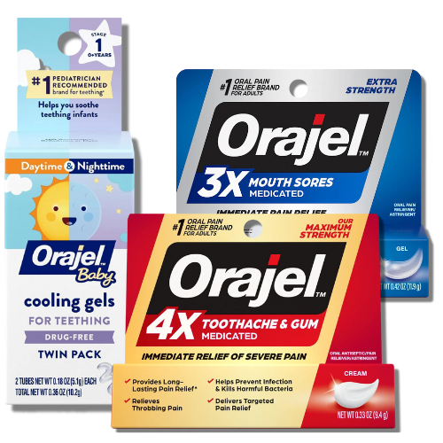 Orajel Dental Gel Rapid Toothache Relief Toothache & Gum Pain Mouth
