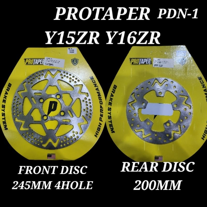 PROTAPER PDN 1 Y15ZR Y16ZR FRONT REAR DISC DEPAN BELAKANG 245MM 200MM ...