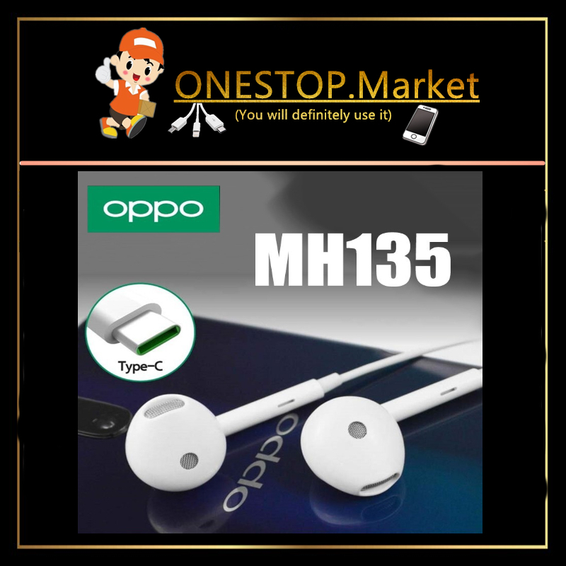(6 Months Warranty) OPPO MH135 Type C Stereo Port Earphone With Mic ...