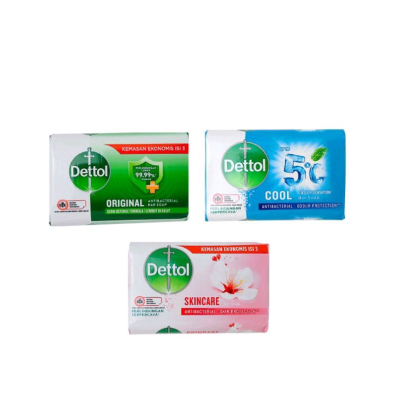 Dettol Soap Bar 3x100g Originalcoolskincareindonesia Packing Shopee Malaysia 3381