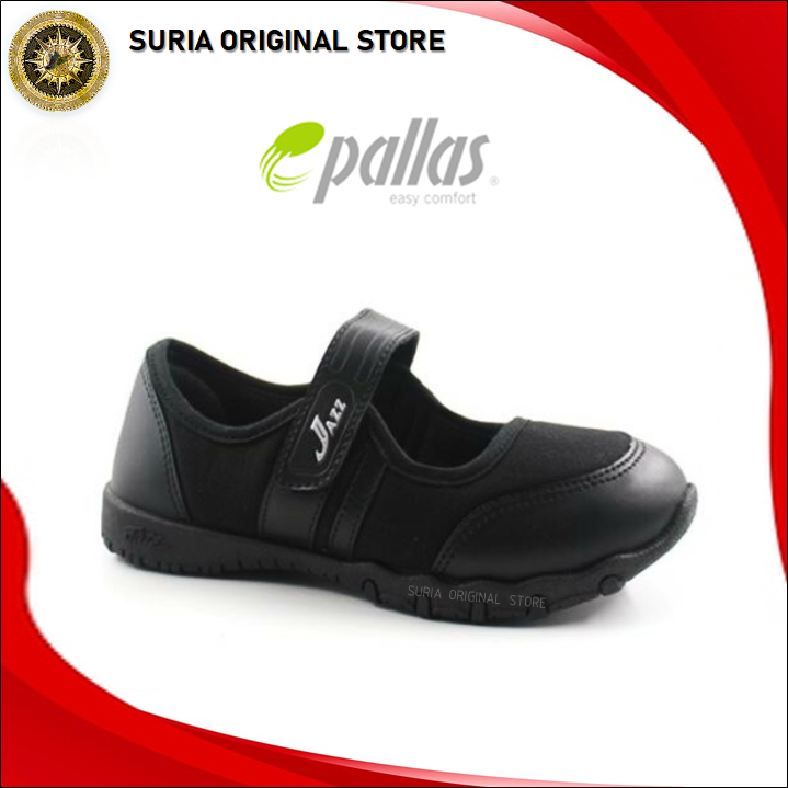 Original Pallas Jazz Black School Shoes Kasut Sekolah Hitam Pallas