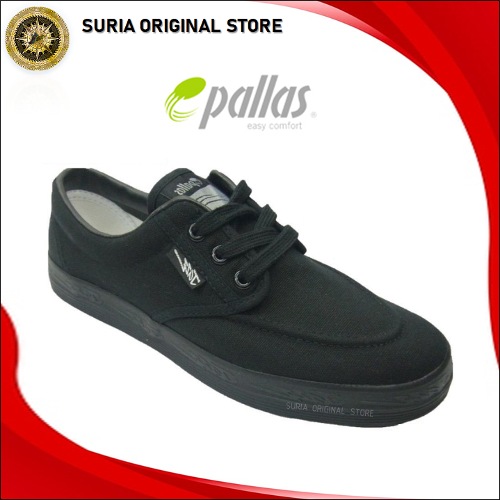 Original Pallas Jazz Unisex Black School Shoes | Kasut Sekolah Hitam ...