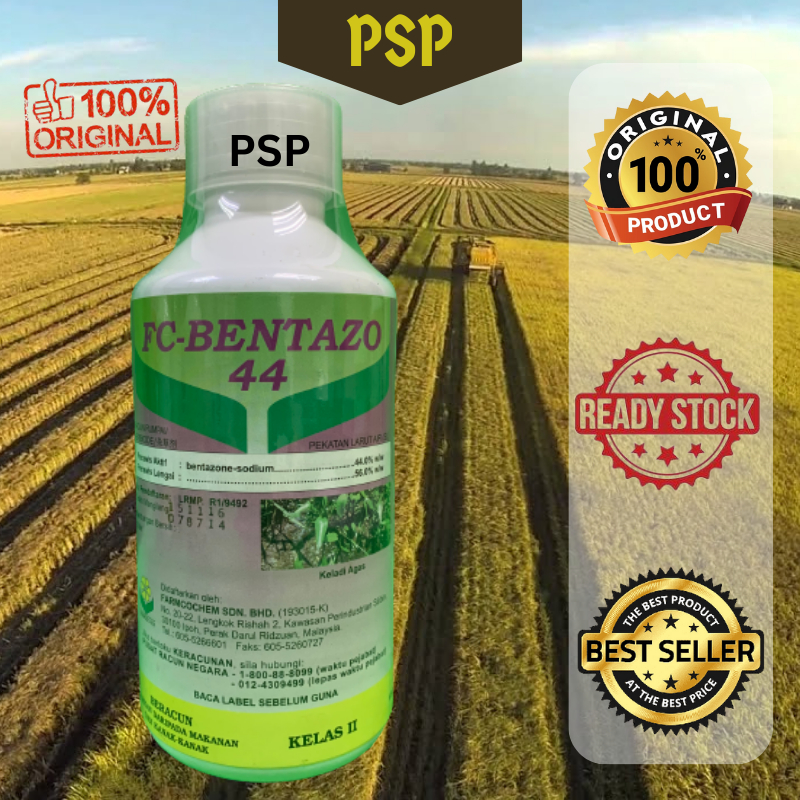 1L FC BENTAZO 44 Farmcochen Bentazone Sodium 44% Sentuhan /Rumpai ...