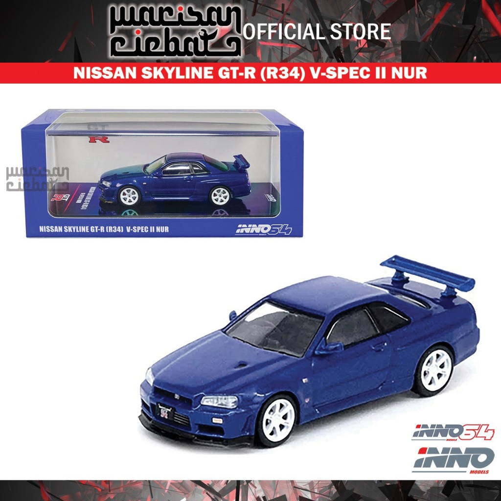 Inno Models Inno64 1/64 Nissan Skyline GT-R (R34) V-Spec II Nur ...