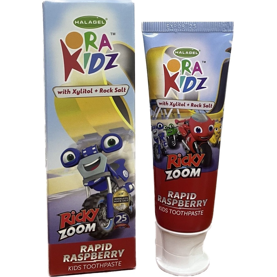 HALAGEL Orakidz Kids Children Non Fluoride Toothpaste Ubat Gigi Tanpa Florida Budak Kanak-Kanak Stra