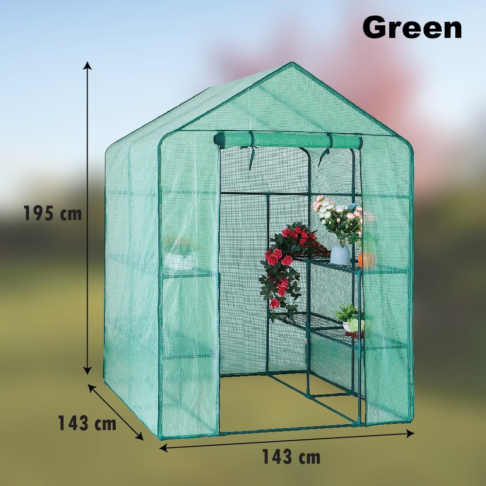 Greenhouse Pvc Plastic Netting Garden Shed Shelf Plastik Rumah Hijau ...