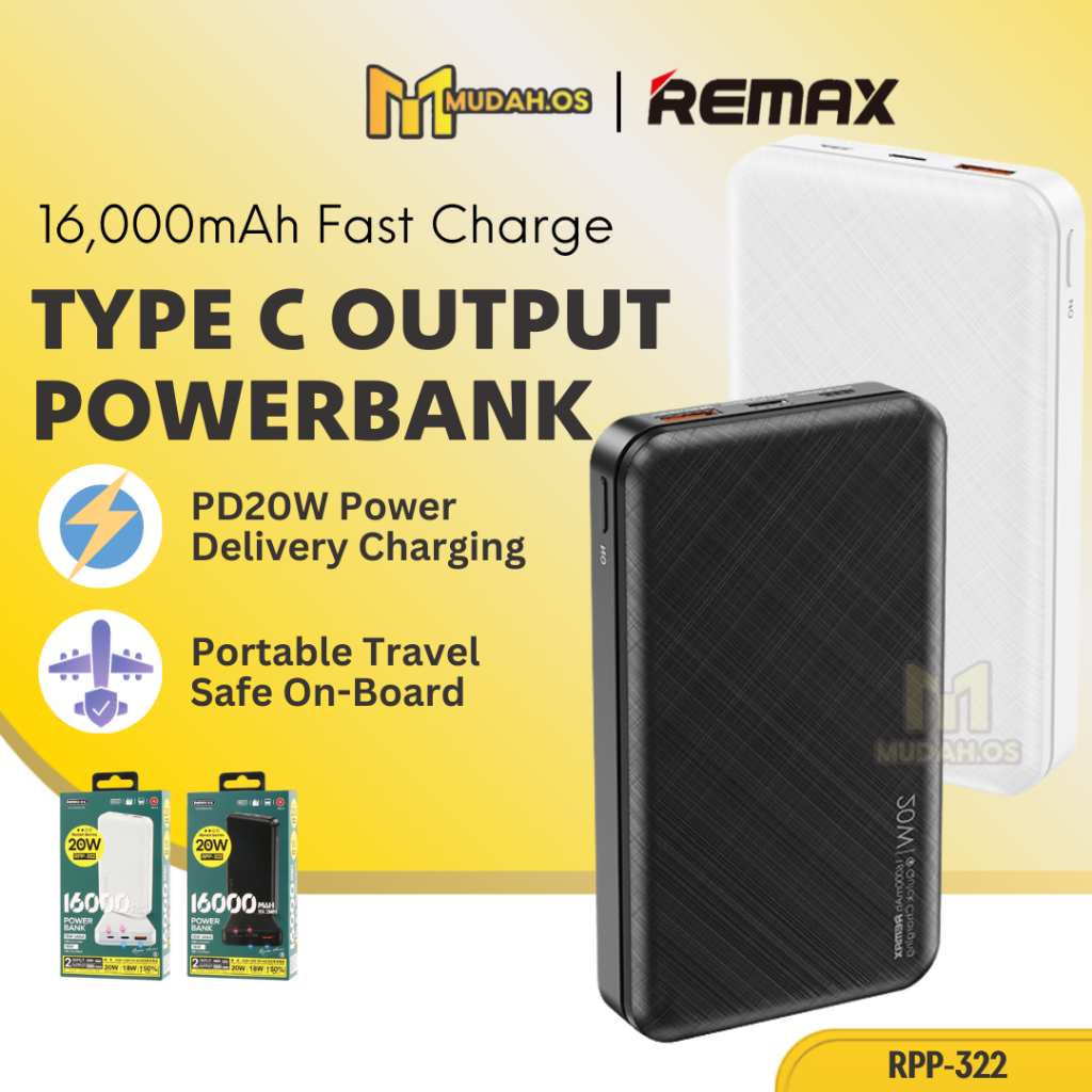 REMAX Mini Travel Flight Powerbank USB C Fast Charging Type C Android ...