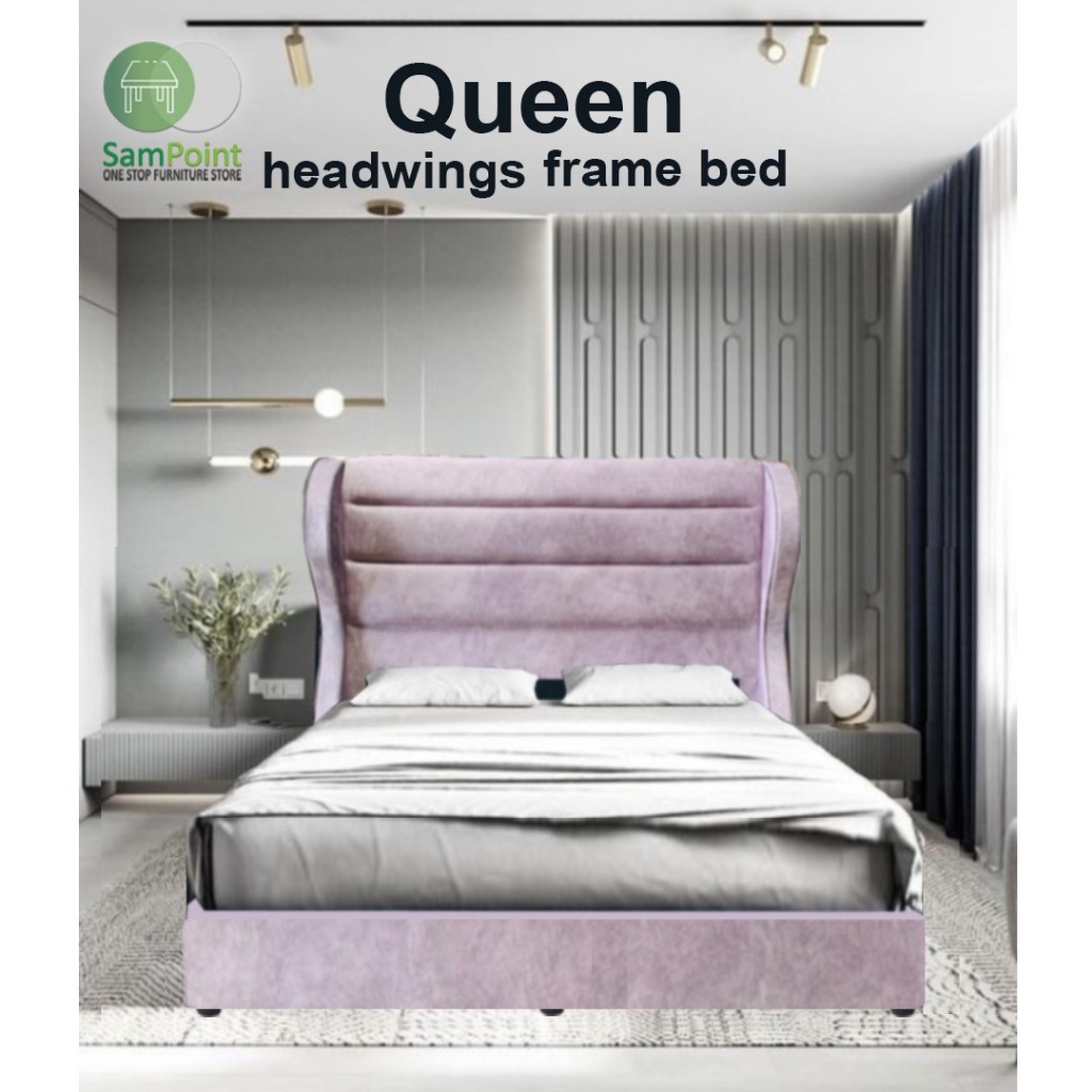 READY STOCK SamPoint Queen Size Bed Frame Divan Bed Modern