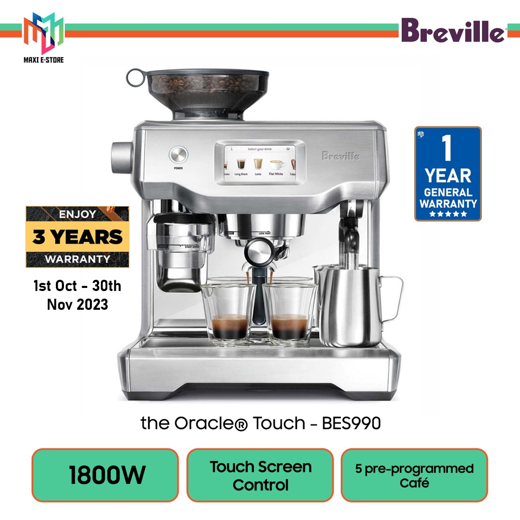 [PreOrder 30 Days] Breville BES990 the Oracle Touch Espresso Coffee