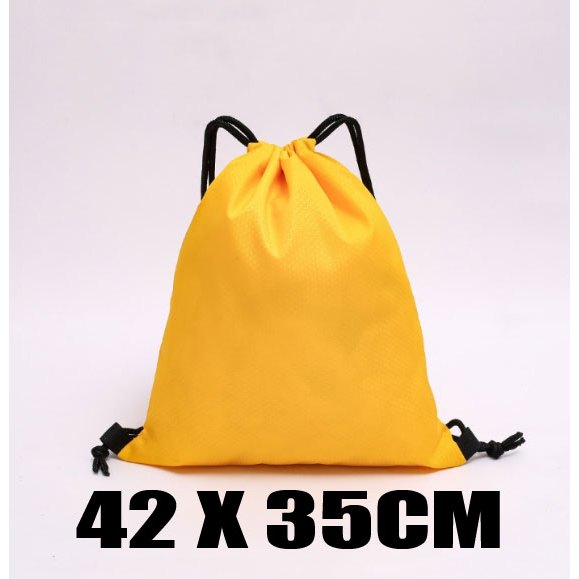 Drawstring Backpack Gym Sack - Water-Resistant Canvas Sport Bag For Travel, School, & Sports - View #8