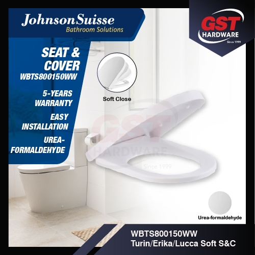 Johnson Suisse Turin/ Erika/ Lucca Toilet Bowl Cover Toilet Bowl Seat Cover Toilet Cover Penutup