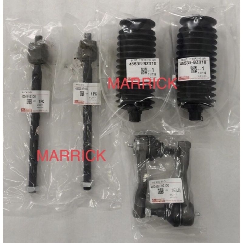 Perodua Bezza 1.0 1.3 tie rod end rack end steering cover 1 set ...
