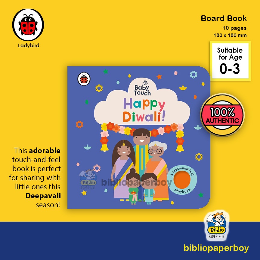 Ladybird Baby Touch Happy Diwali (Deepavali) Touch and Feel Playbook