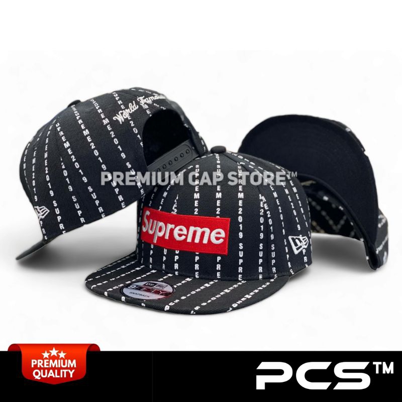 Premium Men Snapback Cap Hat Topi Lelaki Dewasa SUPREME 2019 TEXT