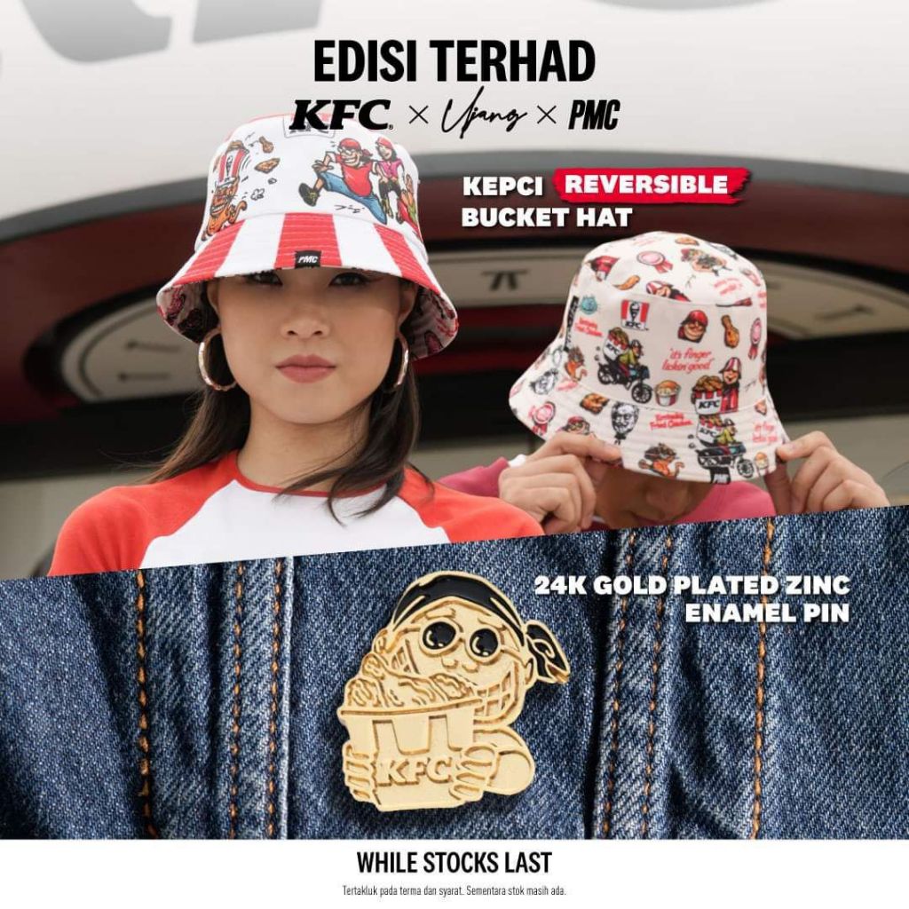 KFC x Ujang x PMC (KFC Bucket Hat 2023) *NEW Shopee Malaysia