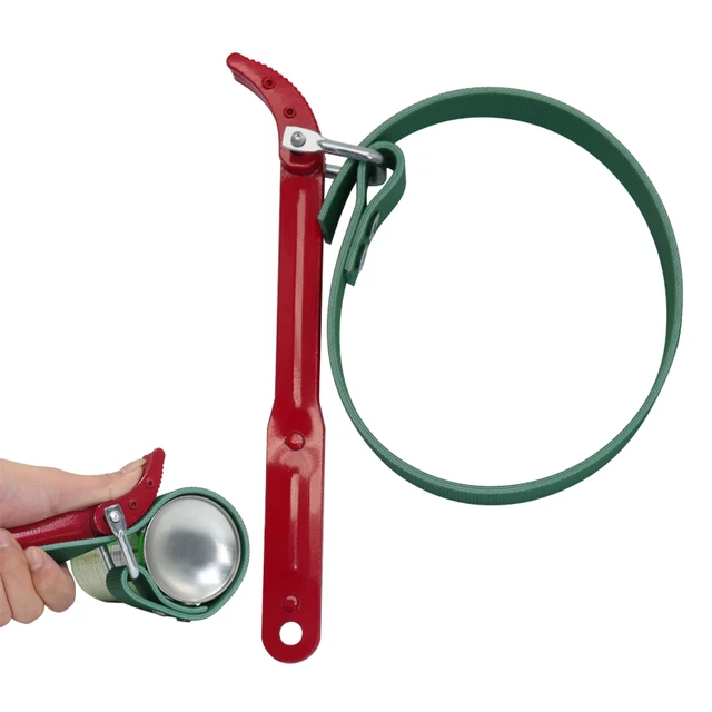 MKR 8‘’ 12‘’ 16'' Belt Oil Filter Opener Strap Wrench Leather FIlter ...