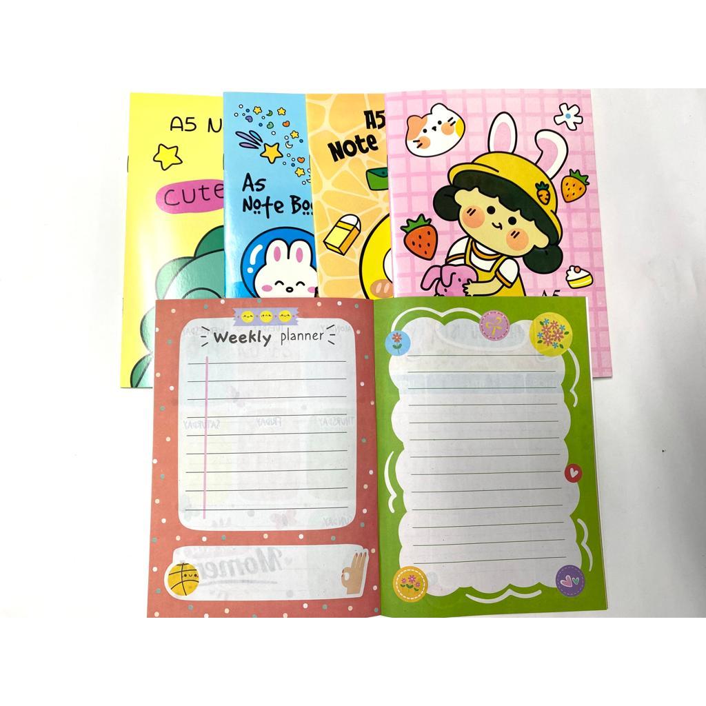 A5 Fancy Colourful Inner Notebook (1pcs) | Shopee Malaysia