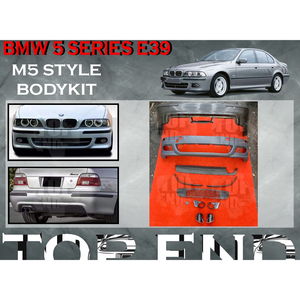 BMW 5 SERIES E39 M5 STYLE BODYKIT FRONT BUMPER REAR BUMPER MATERIAL PP