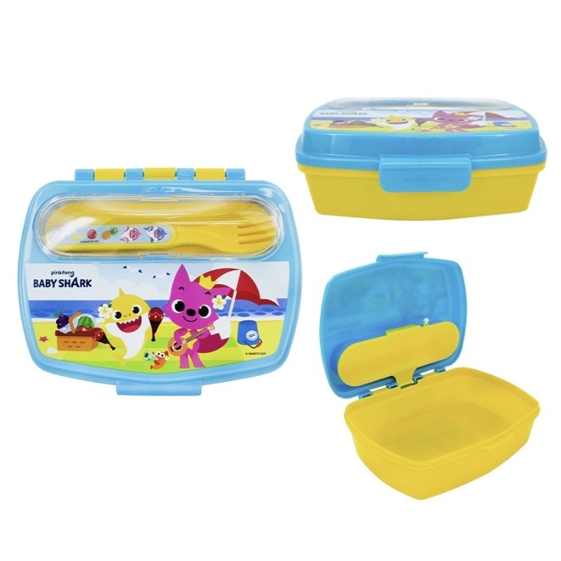 🔥GENUINE🔥PinkFong Baby Shark Children Cartoon Lunch Box Sandwich Box ...