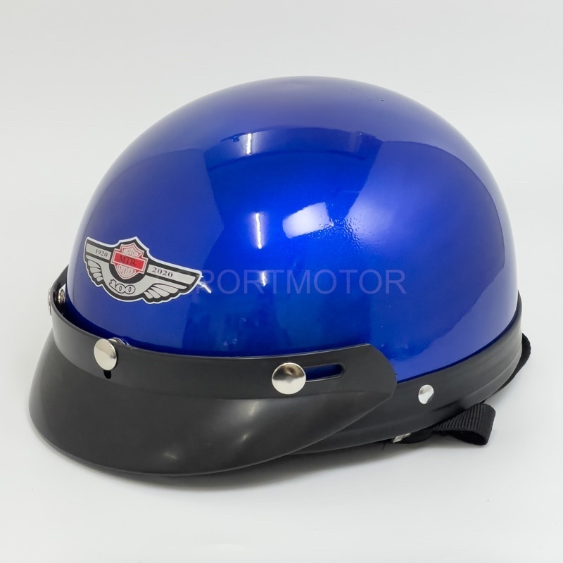 MHR DESIGN HELMET BRAND MTR HALF CUT MOTORCYCLE HELMET STENG SEPARUH