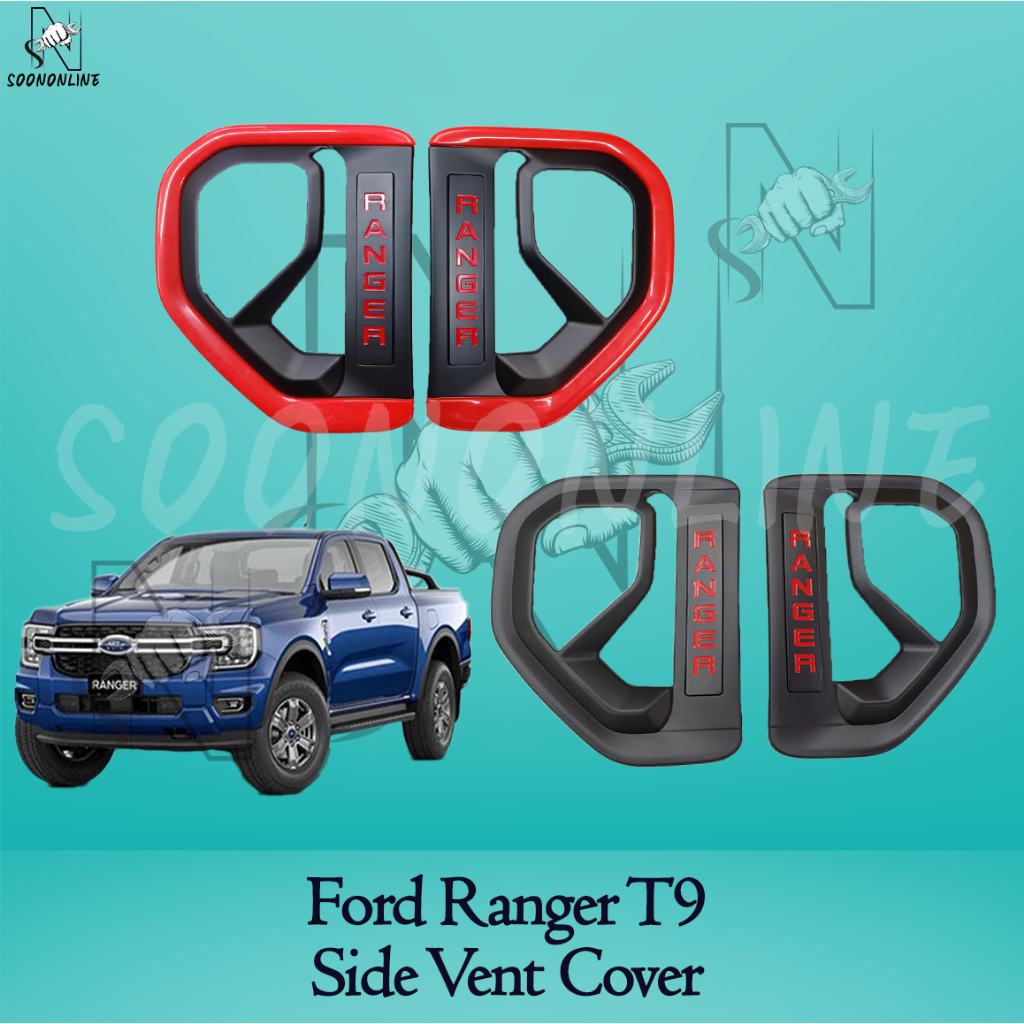 Ford Ranger T9 Side Vent Cover (Red/Black)/T9 Side vent cover/ Ranger