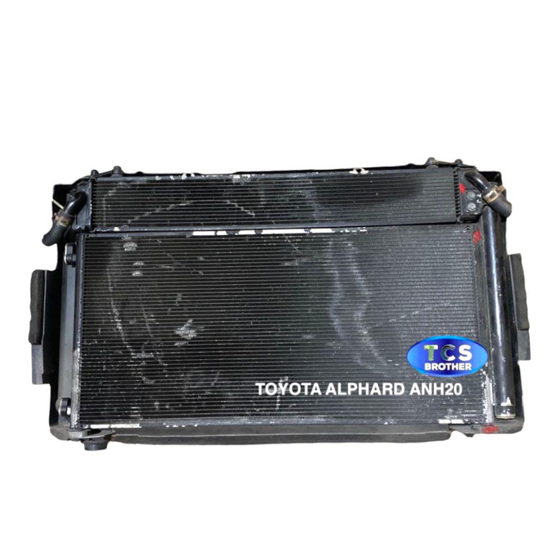 TOYOTA ESTIMA AHR20 ALPHARD ANH20 ORIGINAL JAPAN USED RADIATOR AND FAN ...