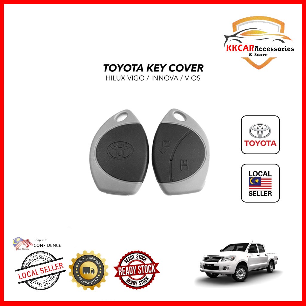 TOYOTA Vios Hilux Vigo Innova 2 Button Car Alarm Remote Control Key ...