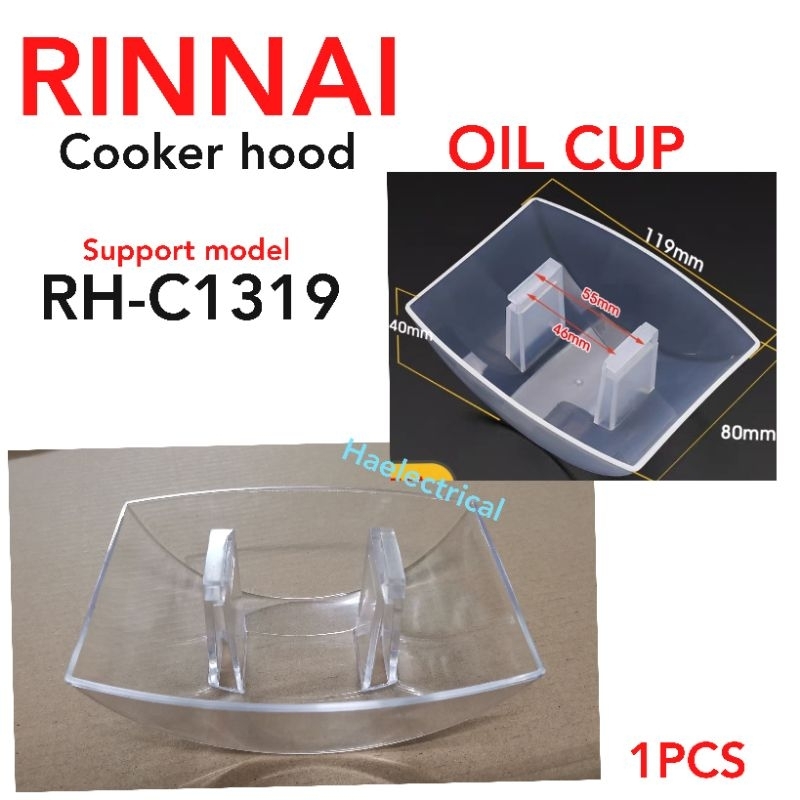rinnai cooker hood oil cup RHC1319 Shopee Malaysia