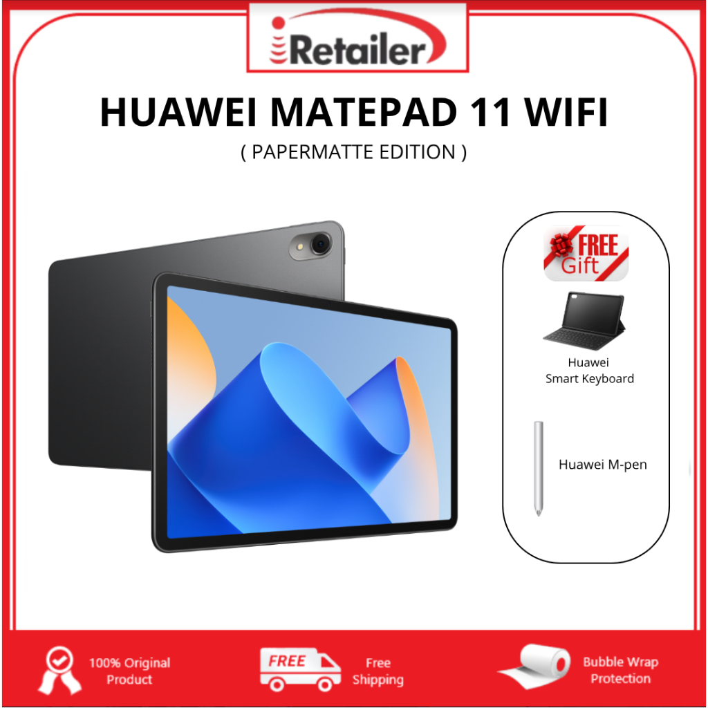 Huawei MatePad 11 WIFI (8GB +128GB) PaperMatte Edition 100 Original
