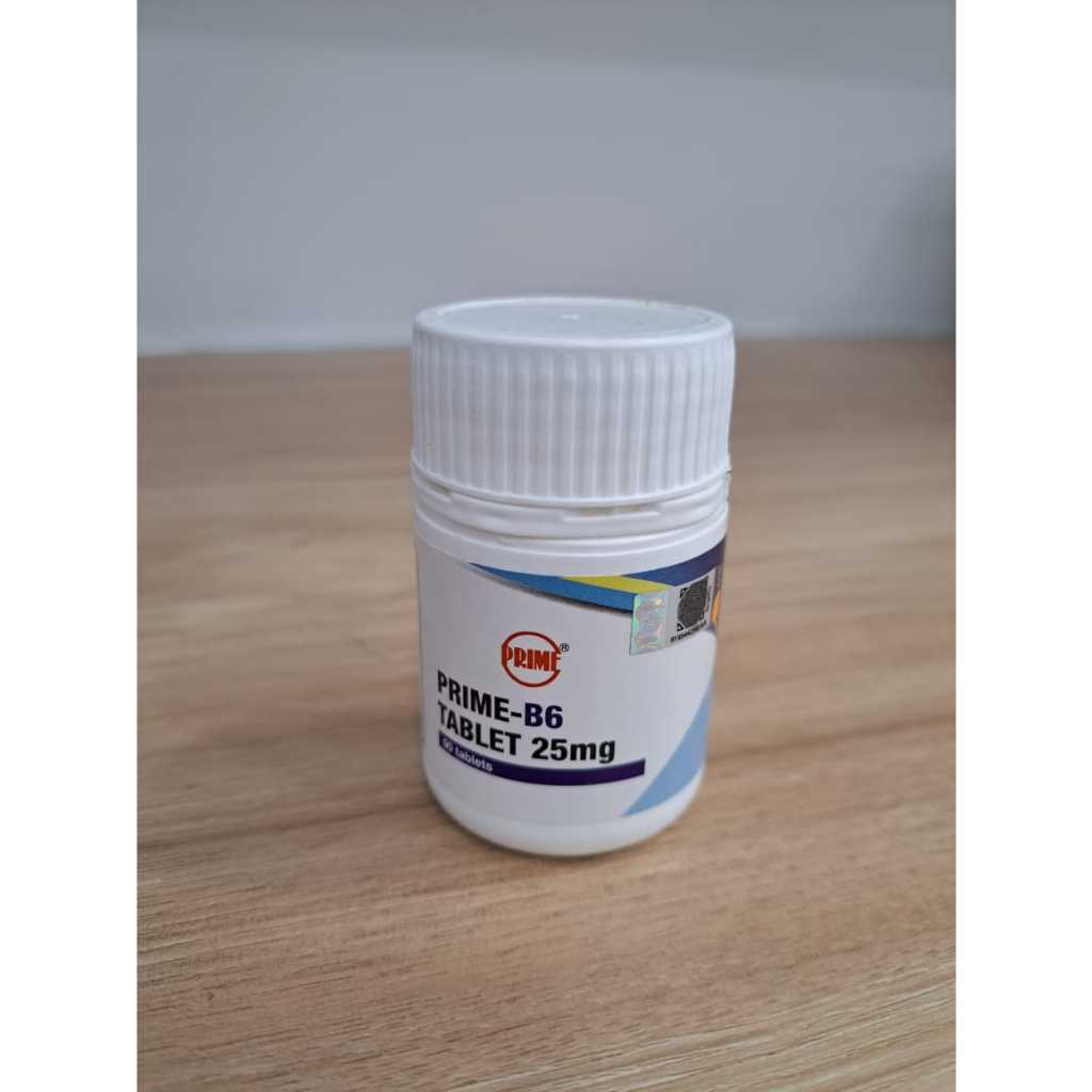 PRIME VITAMIN B6 TABLET 25MG (PYRIDOXINE) 1 BOTTLE x 90 TABLETS