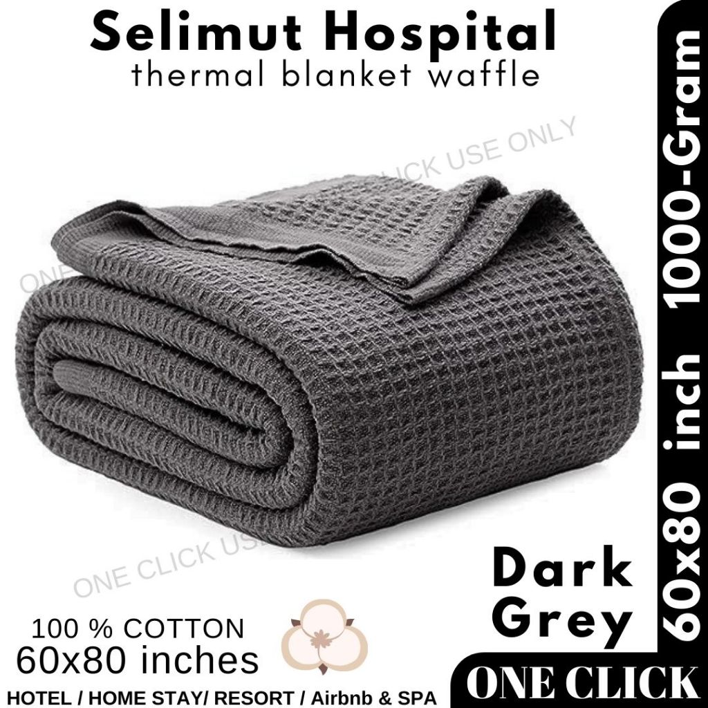 Selimut Hospital thermal blanket waffle design 100 cotton 1000gram
