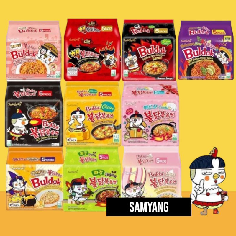 HALAL Samyang Ramen Carbonara Magi Pedas Ramen Original Samyang Cheese ...