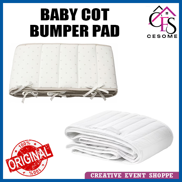 IKEA 💯Original ikea len lenast Baby Cot Bumper Pad 60x120cm Shopee