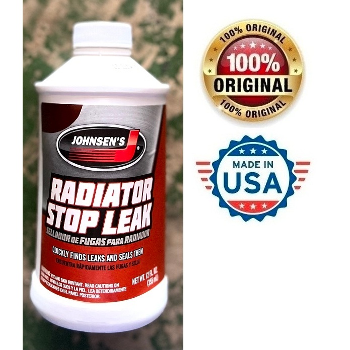 READY STOCK JOHNSEN'S RADIATOR STOP LEAK 12 OZ 355 ML MADE IN USA (OLD