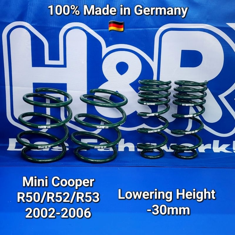 Mini Cooper R50/R52/R53 - H&R Sport Springs | Shopee Malaysia