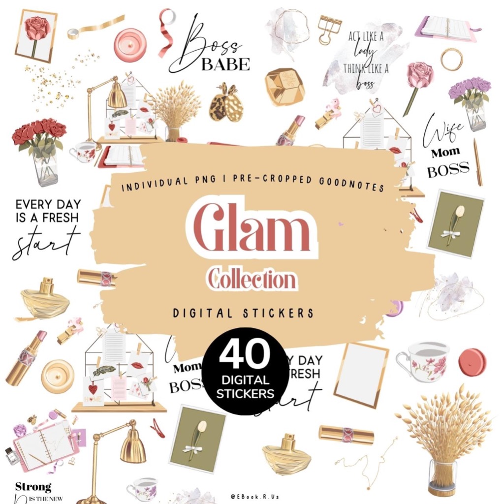 Digital Sticker Book PNG Goodnotes for Daily Journal Daily Planner ...