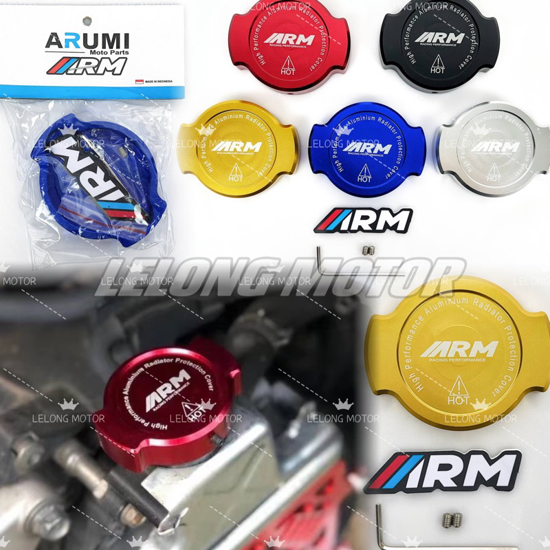 UNIVERSAL MOTORCYCLE Arm Radiator Cap Import Full Cnc Premium Universal ...